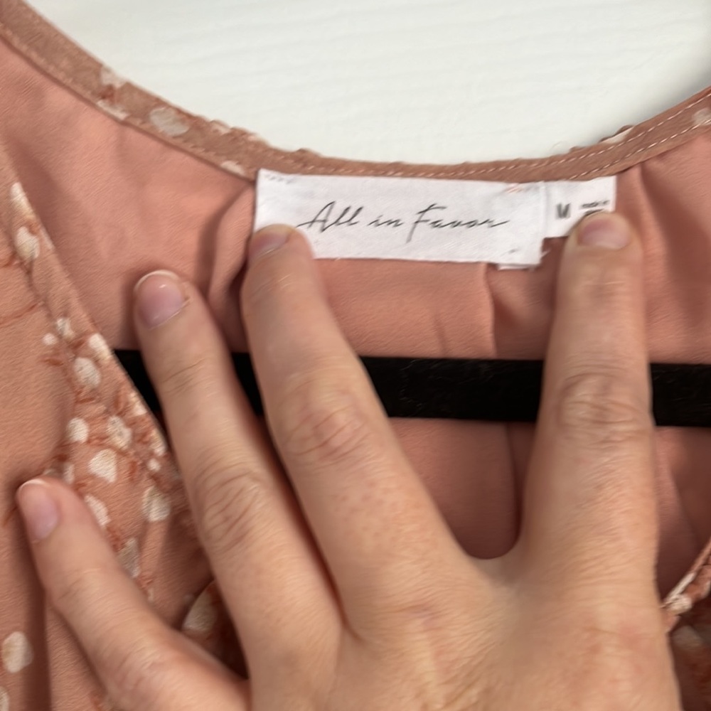 NEVER WORN-M- All in Favor Pink Floral MIDI Dress - Picture 3 of 5